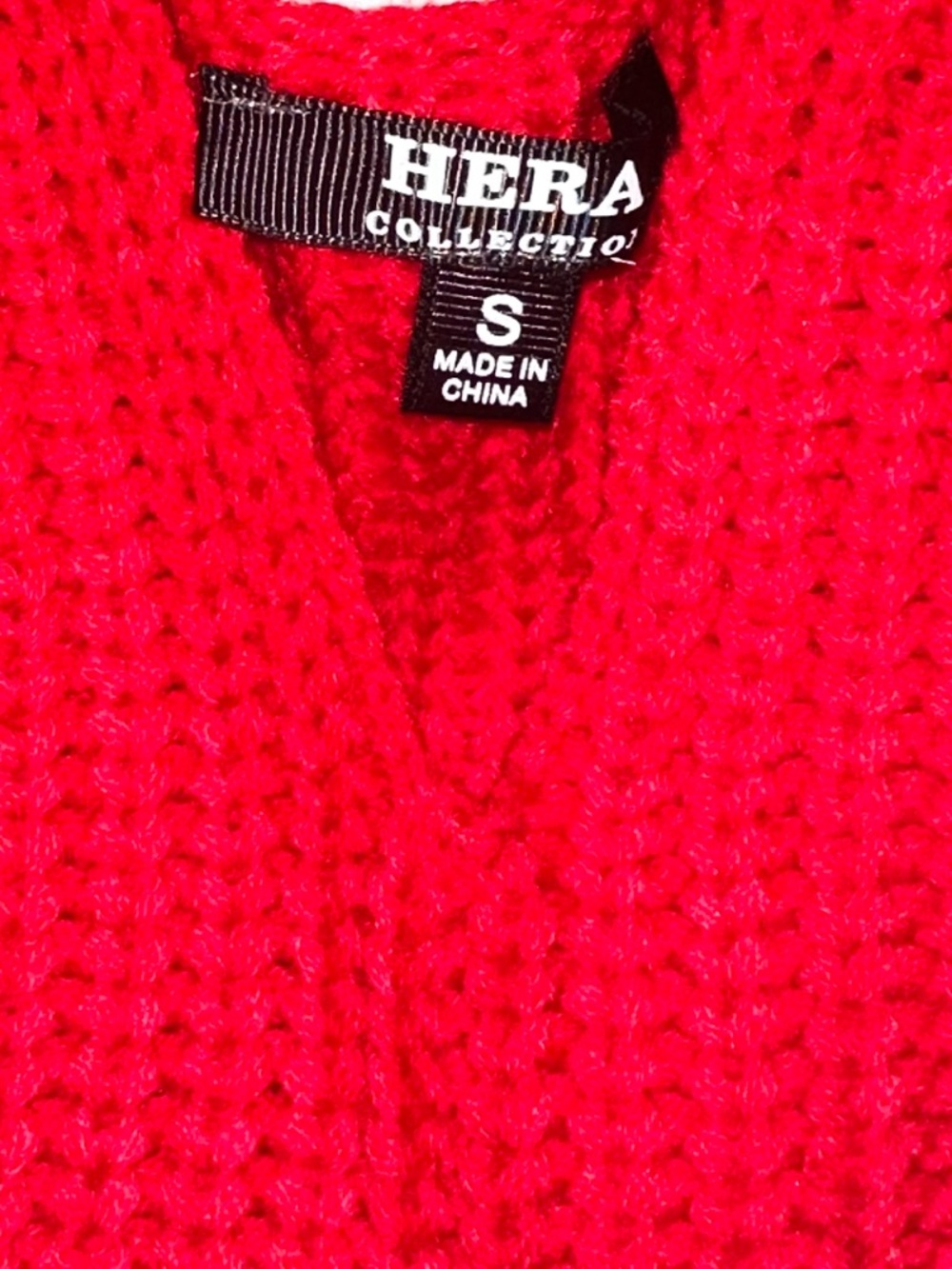 Red Knit Bolero Shrug - Picture 3 of 6